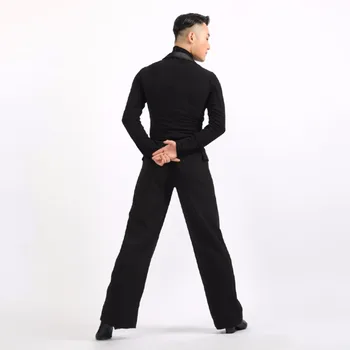 Výška Kvality Latinskej Tanca Košele Pre Mužov Black Silk Topy Dospelých Mužov Sála Vintage Elastické Muž Letné Košele Nosia 10385