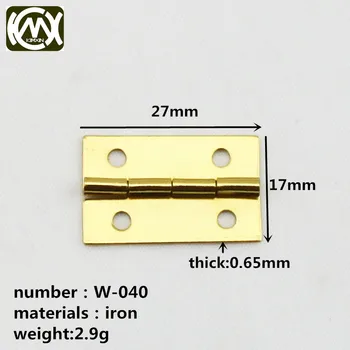 W-040 27 mm*17 mm mini malé ložiskové Príslušenstvo šperky boxy závesy factory cena, Rýchle dodanie Package poštovné