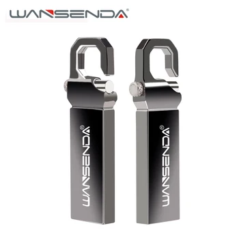 Wansenda nehrdzavejúcej ocele kovové USB Flash Disky reálne možnosti Pendrives U stick 32 GB, 16 GB 8 GB 4 GB USB 2.0 pero jednotky