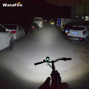 WasaFire 10000lm 6* XML-T6 LED Reflektor Svetlomet Koleso na Bicykel Predné Svetlo Svietidla Baterka Nabíjačku 8.4 V Batérie, Lampy