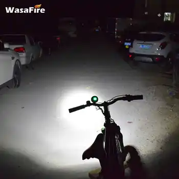 WasaFire 1800lm XML-T6 LED Svetlo na Bicykel svetlo Svetlomet 3 Režim LED stropné Svetlá Baterka Cyklistické Frontlight Rybárske Svetlomet