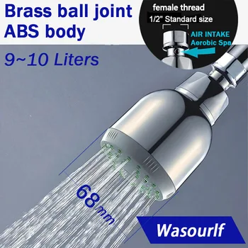 WASOURLF záruka Daždi Hlavu na stenu pod tlakom úsporu vody, ABS pochrómovaný režijné sprchovej tapware