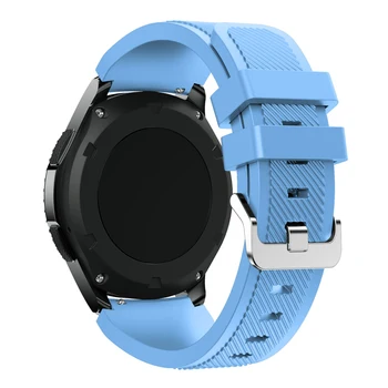 Watchband Výstroj S3 Frontier /Klasické Hodinky Kapela, 22 mm Mäkké Silikónové Človek Pozerať Nahradenie Náramok na Zápästie pre Samsung Výstroj S3 band