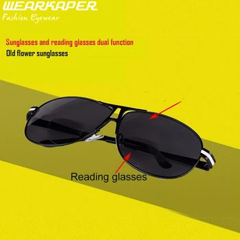 WEARKAPER Bifocal Okuliare na Čítanie Muž Jazdy Okuliare slnečné Okuliare Presbyopic Okuliare Diopter 1 1.5 2+2.5 3 3.5