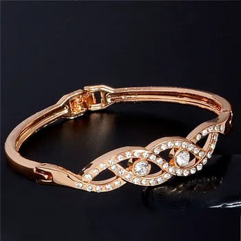 Weddding Šperky, Náramky Luxusné Plný Crystal Prívesky pre Ženy 6typ