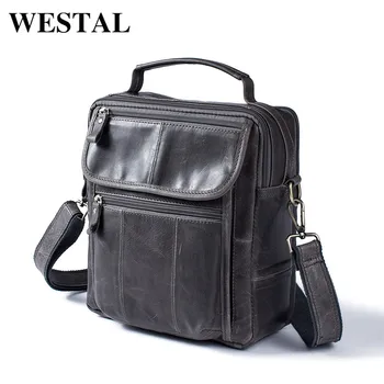 Westal crossbody kabelka, taška bežné tote mužov messenger taška kabelka popruh kabelky pevné, pravá koža vintage crossbody tašky