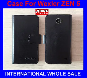 Wexler ZEN 5 prípade Flip kožené puzdro Dovezené vysokokvalitného materiálu handmade prípade mobilného telefónu pre Wexler ZEN 5