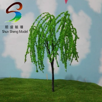 Whoelesale 100KS drôt willow tree 60mm štýl náhodné Krajiny Vlak Model architektonické scenérie