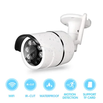 Wifi HD Nepremokavé Bullet IP Kamera 1MP 720P Nočné Videnie Surveillance Camera Pre Home Security Out-door Použiť ONVIF P2P H. 264 C