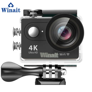 Winait Prenosný Mini WIFI Akcia Fotoaparát 4k 30 m Vodotesný Šport DVR HD 10s Samospúšť TF Karta Max 32 gb