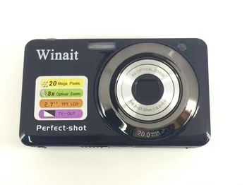 Winait Značky Profesionálny Digitálny Fotoaparát DC-V600 8x Optický Zoom Kompaktný Mini Kamera Fotografica vstavaná Lítiová Batéria