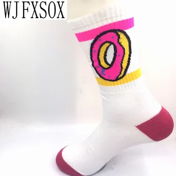 WJFXSOX Unisex odd budúcnosti šišky vlna bavlna Dlhé Ponožky módne Hiphop Bavlna Skateboard fixed gear Bežné Muži Ženy meias Ponožky