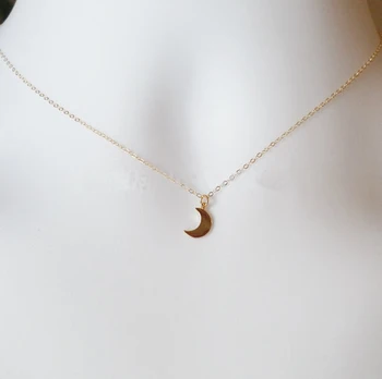WJZB náhrdelník jednoduché módy sexy malé mesiac prívesok náhrdelník darček pre ženy veľkoobchod doprava zadarmo
