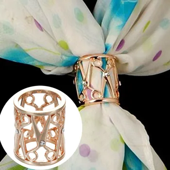 WK005 Nové Luxusné Brošne Crystal Nožnice Duté Kvet Hidžáb Šatka Hodvábna Šatka Šatky Pracky Klipy Módne Ženy Šperky