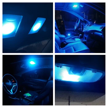 WLJH 12x 2835SMD Canbus LED Dome Mapu Márnosť Zrkadlá Rukavice Box batožinového priestoru Blub, Interiérové LED Svetlo Balík Pre Audi A3 8P S3 2004 -2013