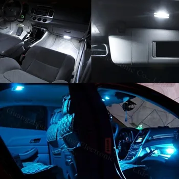 WLJH 4x T10 LED 501 W5W 3014 SMD Canbus Auto LED, Bočné Svetlá 12V Parkovanie Žiarovka pre Ford Focus 3 2 Fiesta MondeoEcosport Kuga DRL