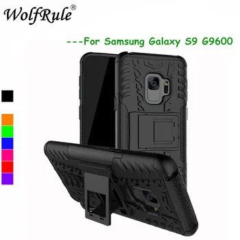 WolfRule Pre Prípad Samsung Galaxy S9 kryt Dvojitá Vrstva Brnenie obal Pre Samsung Galaxy S9 Prípade Silikónové TPU Pre Samsung S9 G960F