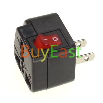WONPRO USA/Kanada 2 pin Travel Adapter, AC Zástrčka Previesť Svete Konektor S LED Mian Prepínač