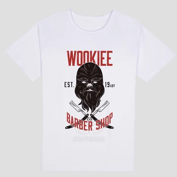 Wookie holičstvo Charakter vzor Letné móda voľný čas T-shirt