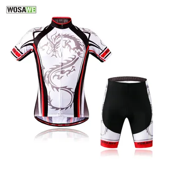 WOSAWE Letnej Pohode Dragon Mužov Krátke Cyklistické Dresy Sady Rýchle Suché Športové Ženy Bicykli, Požičovňa Športových Jersey Obleky, Oblečenie Set sa