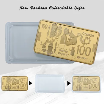 WR Kanada Gold Bar Zberateľskú 999.9 Pozlátené Kanada 100 Čisté Zlato, Bankovky a Kovové Tyče Kovové Craffts Stojí za Zber