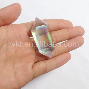WT-G164 Veľkoobchod 5 ks Anjel opal kryštál kremeňa bod krásne farby crystal kameň pre šperky, takže módne kameň DIYmaking
