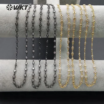 WT-N952 Veľkoobchod vlastné cubic zirconia korálky náhrdelník Vysokej kvality odolať tarnishable náhrdelník pre šperky robiť