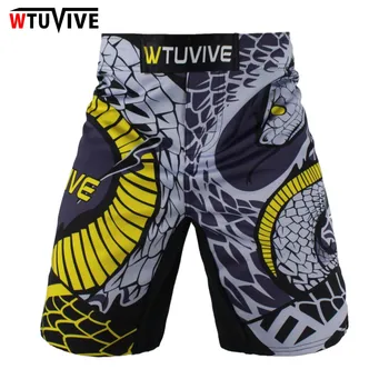 WTUVIVE MMA Boxing Fitness Mačky Boj Sanda Športové Šortky Voľné Kvalitné šortky mma muay thai oblečenie mma