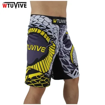 WTUVIVE MMA Boxing Fitness Mačky Boj Sanda Športové Šortky Voľné Kvalitné šortky mma muay thai oblečenie mma