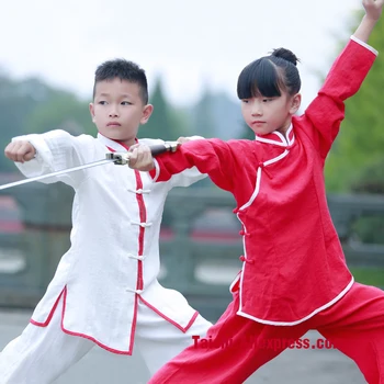 Wu Nong Wudang Tai chi odevy a detské letné bielizeň deti Wushu Taijiquan detské oblečenie