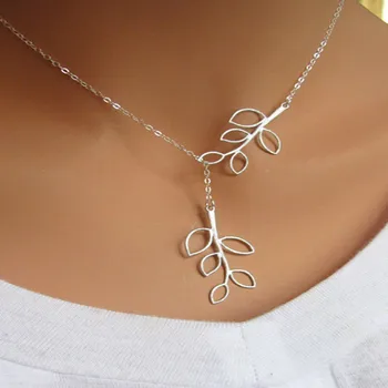 www.haix.sk výbuchu modely jednoduchých kovových leaf strapec krátky náhrdelník kríž náhrdelník doprava zadarmo