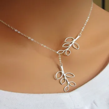 www.haix.sk výbuchu modely jednoduchých kovových leaf strapec krátky náhrdelník kríž náhrdelník doprava zadarmo