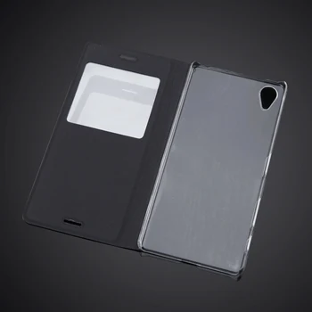 X Vyhľadávané Fundas luxusné Módne Telefón Taška Kože Pre Sony Xperia X F5122 F5121 & X Duálne zobrazenie okna flip cover pu kožené puzdro