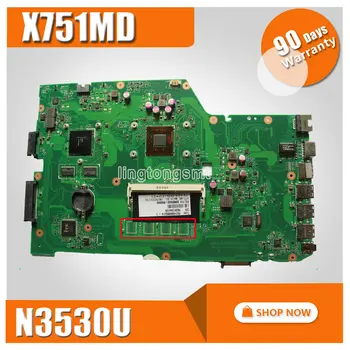 X751MD pre ASUS dosku X751MD REV2.0 Doske GT 820 M 90NB0600-R00040 Procesor N3530 Na Palube N15V-GM-S-A2- test