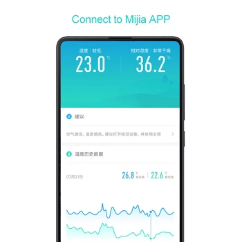 Xiao Mijia Bluetooth Hygrothermograph Vysoko Citlivé Vlhkomer Teplomer LCD Displej Magnetické Nálepky Nízke Konzumovať