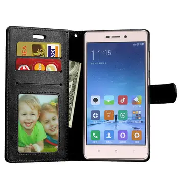 Xiao Redmi 3S Prípade Xiao Redmi 3 Pro puzdro 5.0 inch Wallet PU Kožené Telefón puzdro Pre Xiao Redmi 3S Pro Prime Flip Taška