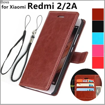 Xiao Červená Ryža 2 4,7-palcový držiteľa karty kryt puzdro pre Xiao Redmi 2 2A kožené telefón prípade peňaženky výklopný kryt telefónu tašky