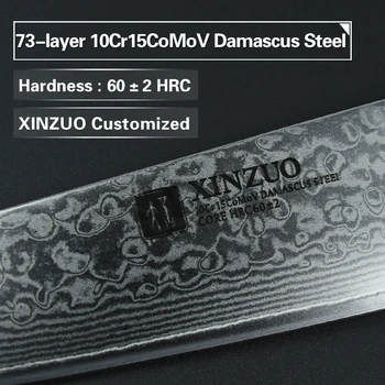 XINZUO 2 ks kuchynských nožov nastaviť Japonský Damasku ocele kuchynský nôž gyuto kuchár utility variť nástroj rosewood rukoväť doprava zadarmo