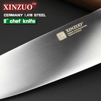 XINZUO 8 palcový kuchár nôž Nemecko ocele kuchyni nôž a sekáčik a nôž rastlinné/melón nôž rosewood kuchynský nástroj doprava zadarmo