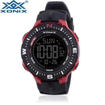 XONIX Módne Bežné Mužov Športové Hodinky Vodotesné 100m Vonkajšie Stopky countdow Digitálne Hodinky Plávanie Potápačské Náramkové hodinky NK