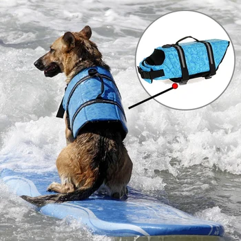 XS-XL Nový Dizajn Psa Zachrániť Život Bunda Bezpečnosti Oblečenie Život Vesta Von Šetrič Plávanie Preserver Psie Oblečenie, Plavky