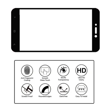 XSDTS Pre Xiao Redmi 4X Tvrdeného Skla Redmi Poznámka 4X Pro Screen Protector Film Plný Kryt Čierna Biela Redmi 4x tvrdené sklo