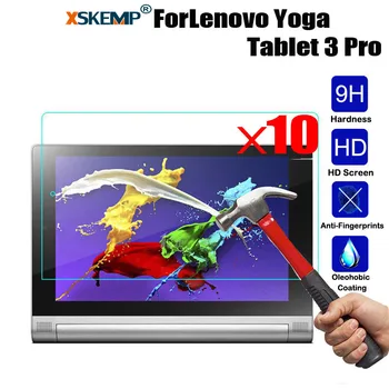 XSKEMP 10Pcs/Veľa 9H Premium Reálne Tvrdeného Skla Screen Protector Pre Lenovo Yoga Karta 3 Pro 10.1