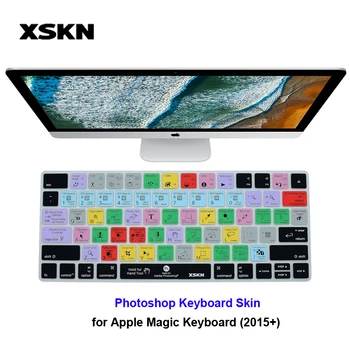 XSKN pre Adobe Photoshop Klávesnice Kože pre Apple iMac Magic Klávesnice MLA22LL/PS anglický Funkčné Klávesu Silikónové Smart Skin