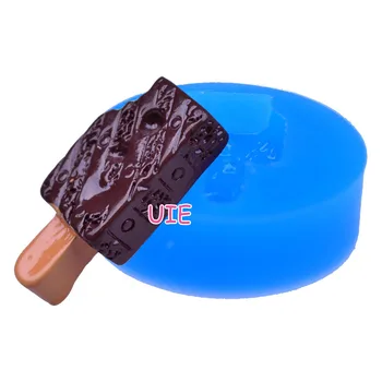 XYL172U 32.5 mm Pohrýzol Ice Cream Bar Silikónové Push Plesní - Popsicle Formy Sugarcraft Cake Zdobenie, Živice, Hlina, Čokoláda Sviečka