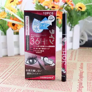 YANQINA Nepremokavé Kontúrovacia Ceruzka 36H Presnosť Liquid Eye liner Úplne Nový v krabici 120pcs/veľa