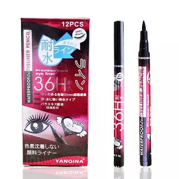 YANQINA Nepremokavé Kontúrovacia Ceruzka 36H Presnosť Liquid Eye liner Úplne Nový v krabici 120pcs/veľa
