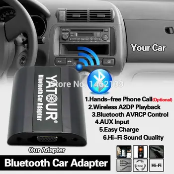 Yatour Bluetooth Adaptér do Auta Digital Music CD Menič Konektor Pre Peugeot 206 406 307 608 806 807 Blaupunkt/VDO RD3 Rádia