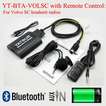 Yatour Bluetooth, MP3 telefón volanie hands-free súprava BTA s Diaľkovým ovládaním pre Volvo SC headunit rádia
