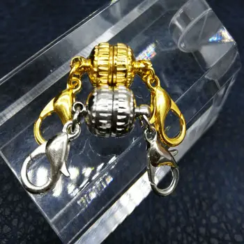 YEACI 10Pcs zlatenie a pokovovanie silver Magnetické Uzávery w Lobster connecter Šperky Zistenia 6 mm HOT P-065